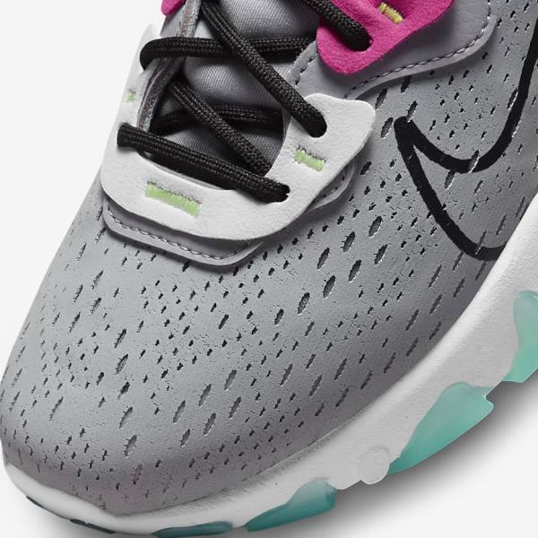 Nike React Vision Sneakers Damen Grau Rosa Schwarz | NK634YZN