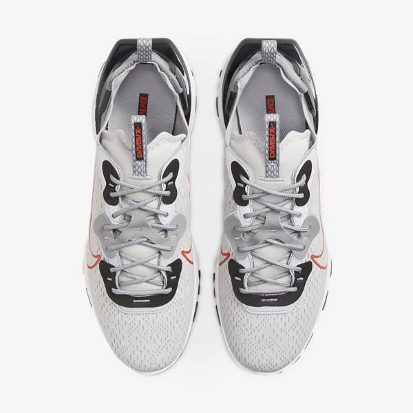 Nike React Vision Sneakers Herren Grau Hellgrau Orange | NK245YOC