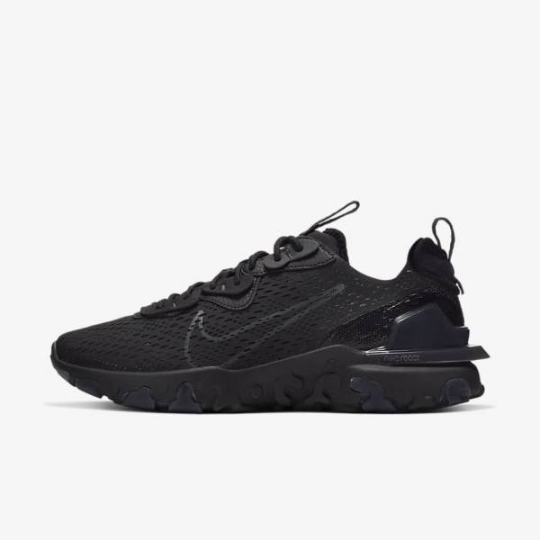 Nike React Vision Sneakers Herren Schwarz Dunkelgrau | NK098WQL