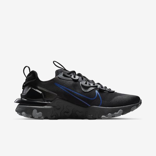 Nike React Vision Sneakers Herren Schwarz Dunkelgrau Königsblau | NK261LID