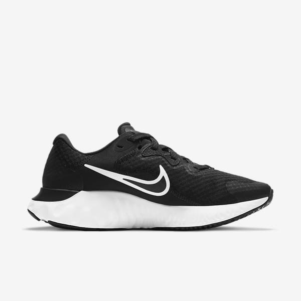 Nike Renew Run 2 Straßen Laufschuhe Damen Schwarz Dunkelgrau Weiß | NK309TPF