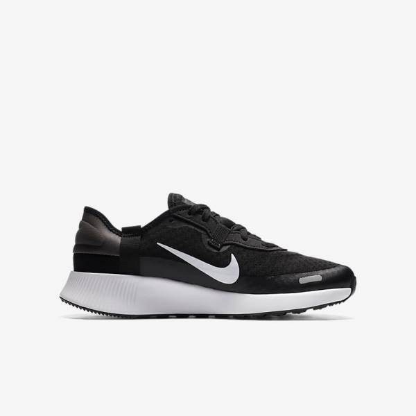 Nike Reposto Older Wanderschuhe Kinder Schwarz Dunkelgrau Weiß | NK957SYI