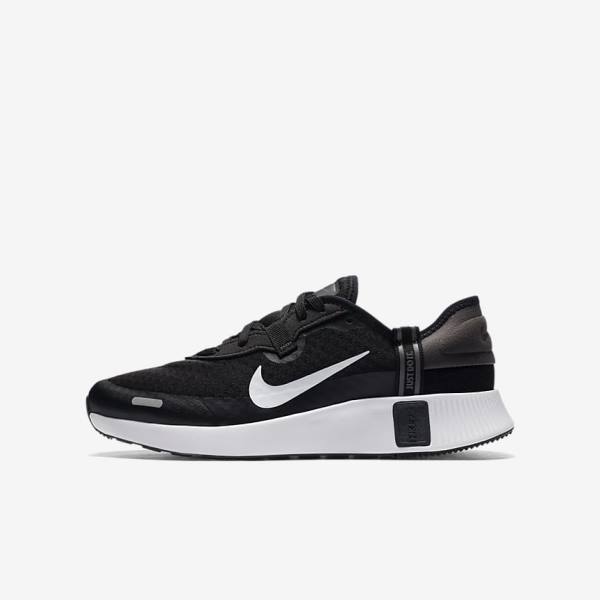 Nike Reposto Older Wanderschuhe Kinder Schwarz Dunkelgrau Weiß | NK957SYI