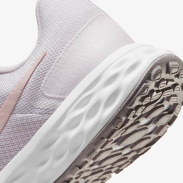 Nike Revolution 6 Next Nature Straßen Laufschuhe Damen Helllila Weiß | NK421ZHR