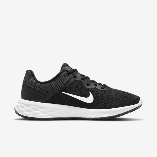 Nike Revolution 6 Next Nature Straßen Laufschuhe Damen Schwarz Dunkelgrau Weiß | NK435CBU