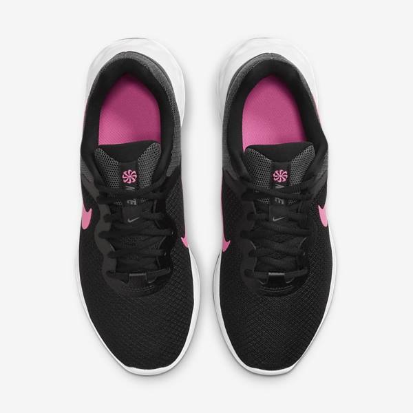 Nike Revolution 6 Next Nature Straßen Laufschuhe Damen Schwarz Grau Rosa | NK623XBM