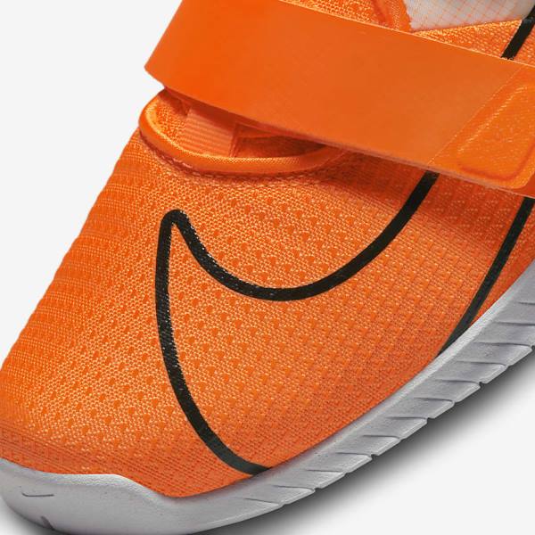 Nike Romaleos 4 Sportschuhe Damen Orange Weiß Schwarz | NK270AHC