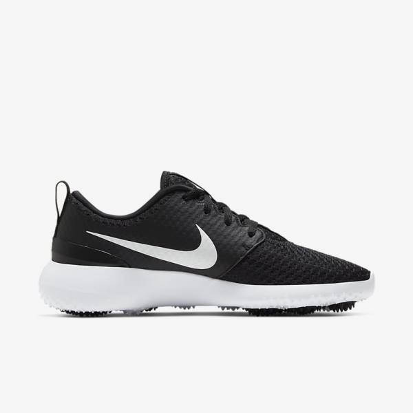 Nike Roshe G Golfschuhe Damen Schwarz Weiß Metal Weiß | NK582WDP