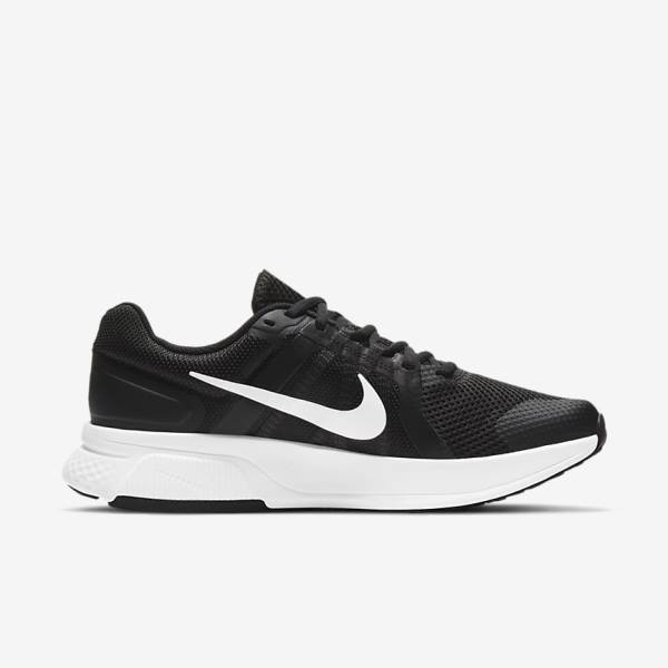 Nike Run Swift 2 Straßen Laufschuhe Herren Schwarz Dunkelgrau Weiß | NK315JNS