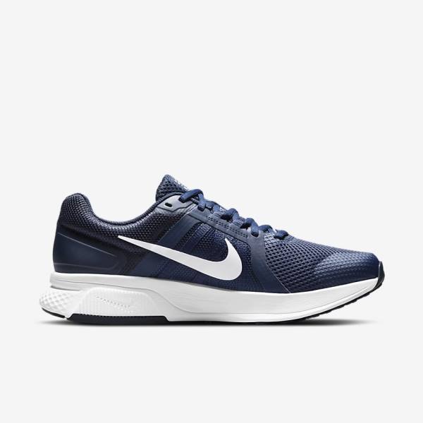 Nike Run Swift 2 Straßen Laufschuhe Herren Navy Schwarz Weiß | NK375XWQ