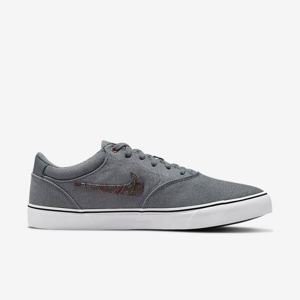 Nike SB Chron 2 Canvas Premium Skate Shoes Herren Grau Weiß | NK345FCK