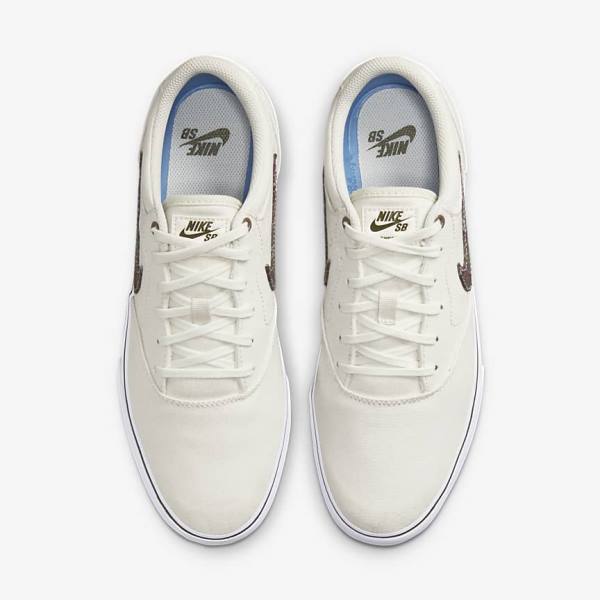 Nike SB Chron 2 Canvas Premium Skate Shoes Damen Grau Grün | NK836SVK