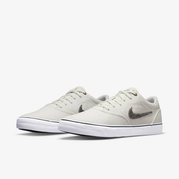 Nike SB Chron 2 Canvas Premium Skate Shoes Herren Grau Grün | NK965SBI