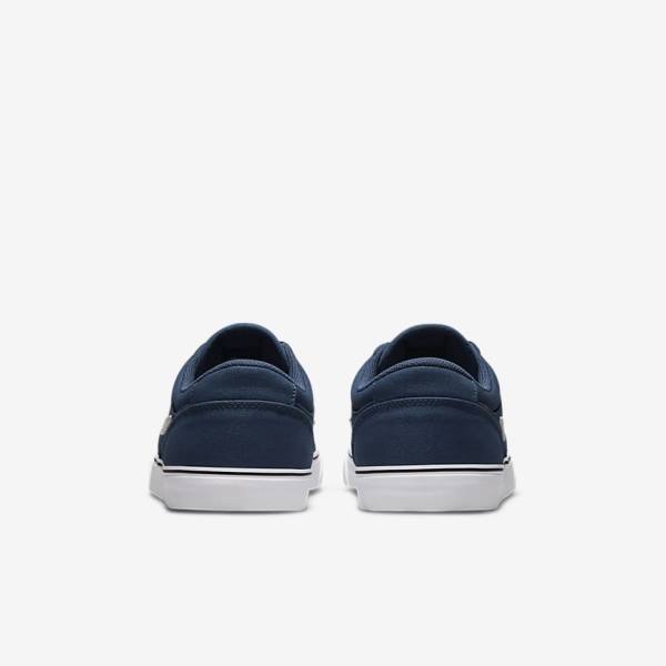 Nike SB Chron 2 Canvas Skate Shoes Damen Navy Navy Schwarz Weiß | NK903QEC