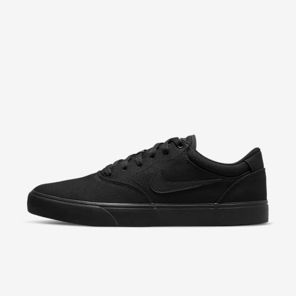 Nike SB Chron 2 Canvas Skate Shoes Herren Schwarz | NK012NIZ