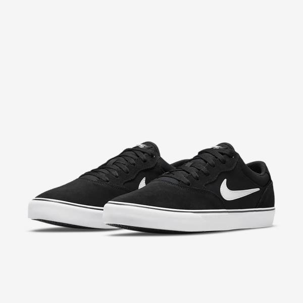 Nike SB Chron 2 Skate Shoes Herren Schwarz Weiß | NK315BJC