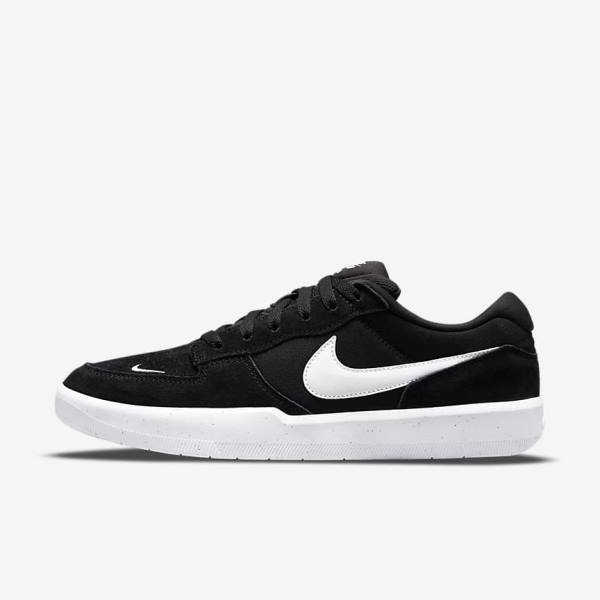 Nike SB Force 58 Skate Shoes Herren Schwarz Weiß | NK192PVJ