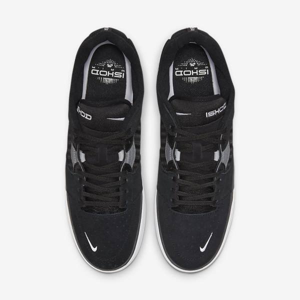 Nike SB Ishod Wair Skate Shoes Herren Schwarz Dunkelgrau Weiß | NK903QLP