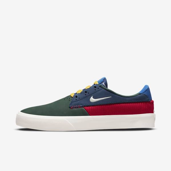 Nike SB Shane Skate Shoes Herren Grün Rot Navy | NK746QAZ