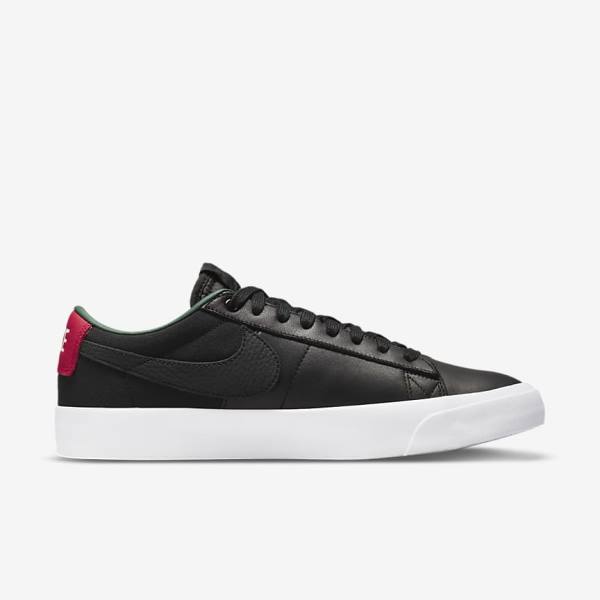 Nike SB Zoom Blazer Low Pro GT Premium Sneakers Herren Schwarz Rot Schwarz | NK043IZF