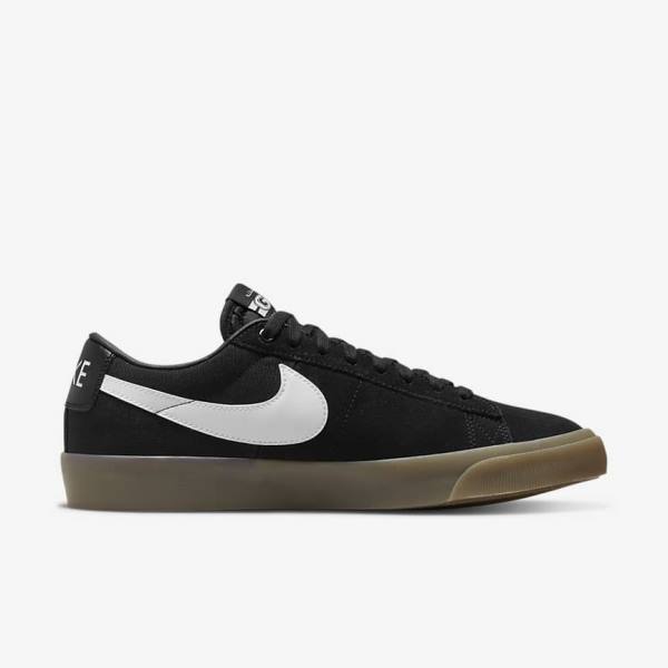 Nike SB Zoom Blazer Low Pro GT Skate Shoes Damen Schwarz Weiß | NK502WCB