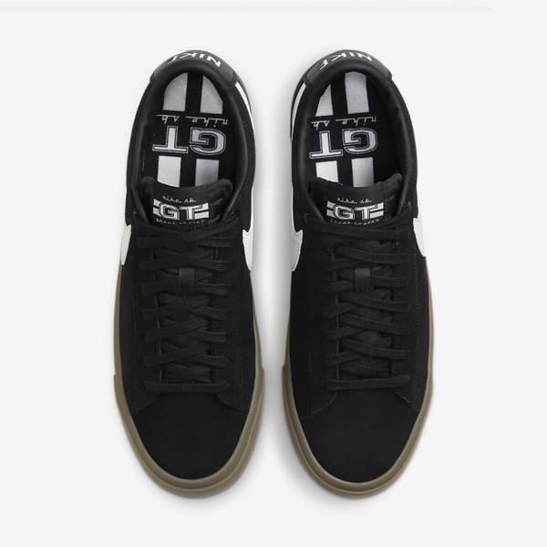 Nike SB Zoom Blazer Low Pro GT Skate Shoes Damen Schwarz Weiß | NK502WCB