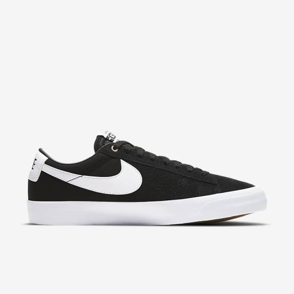 Nike SB Zoom Blazer Low Pro GT Sneakers Damen Schwarz Hellbraun Weiß | NK432YJR