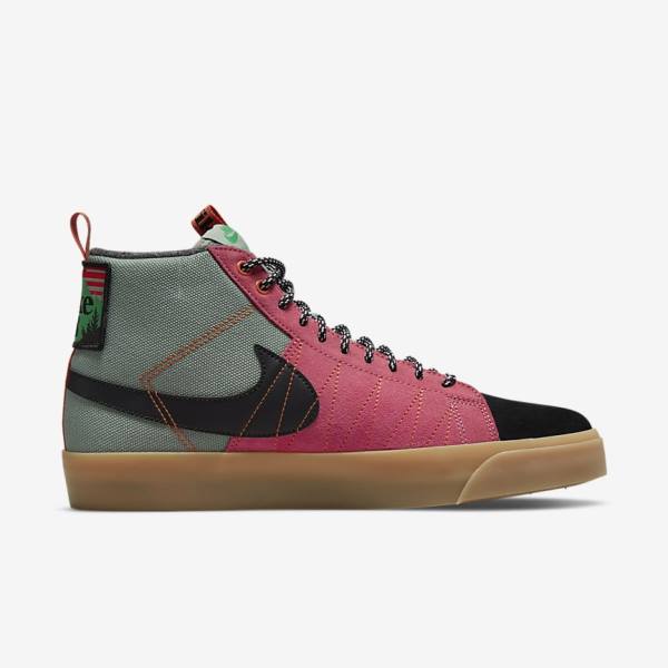 Nike SB Zoom Blazer Mid Premium Skate Shoes Damen Weiß Braun Schwarz | NK265DSZ