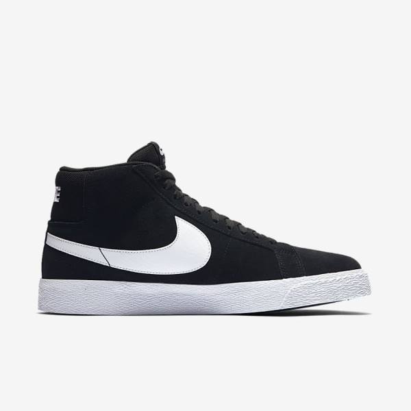 Nike SB Zoom Blazer Mid Skate Shoes Damen Schwarz Weiß | NK519NZX