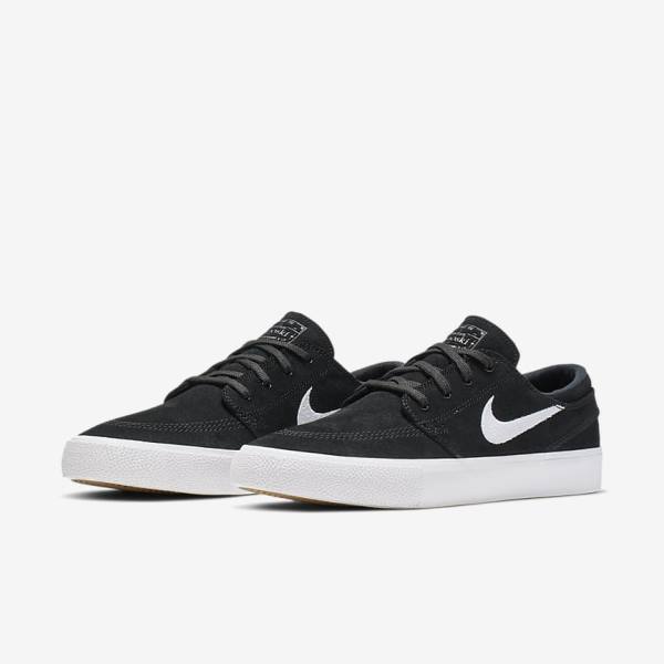 Nike SB Zoom Stefan Janoski RM Skate Shoes Damen Schwarz Grau Hellbraun Weiß | NK430IGL