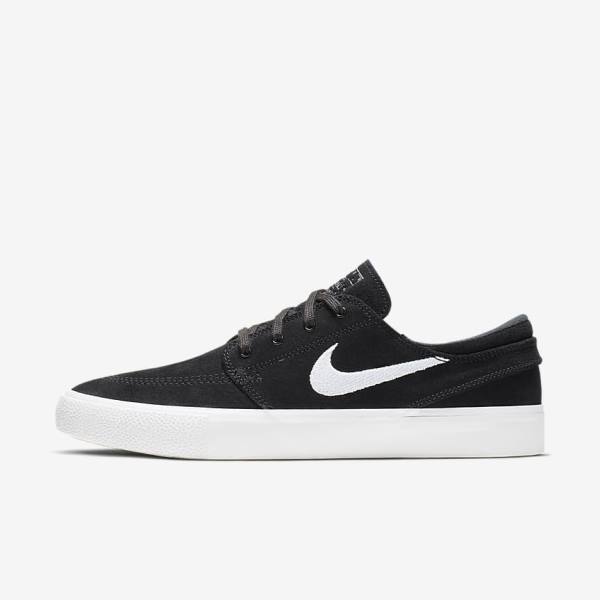 Nike SB Zoom Stefan Janoski RM Sneakers Damen Schwarz Grau Hellbraun Weiß | NK364KWY