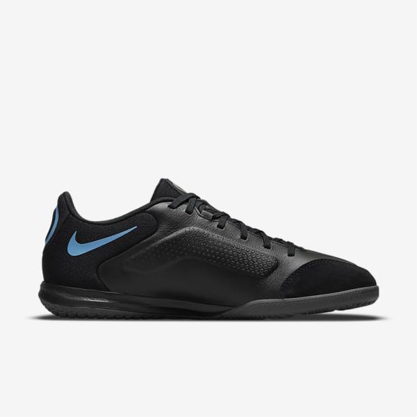 Nike Tiempo Legend 9 Academy IC Indoor-Court Fußballschuhe Herren Schwarz Grau | NK864QTJ