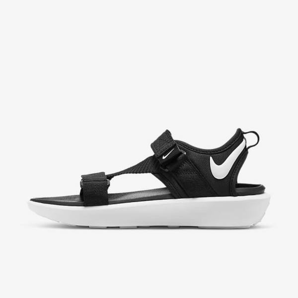 Nike Vista Sandalen Damen Schwarz Weiß | NK061KUC