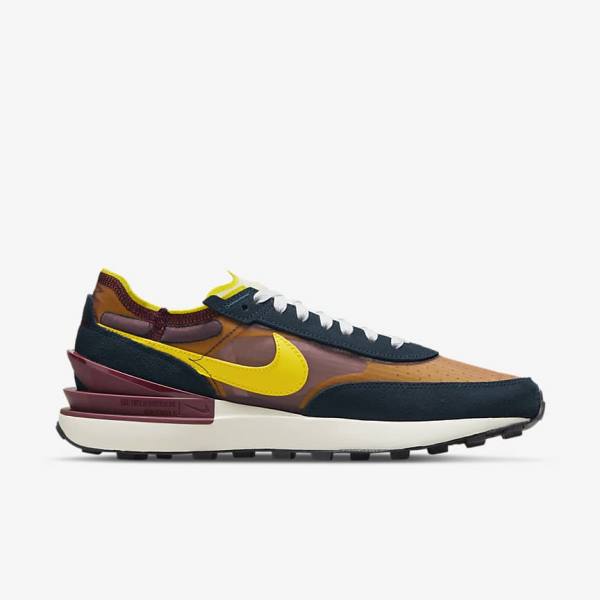 Nike Waffle One SE Sneakers Herren Navy Weiß Gelb | NK631CHU