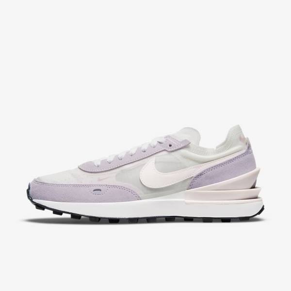 Nike Waffle One Sneakers Damen Weiß Hellrosa | NK279XGN