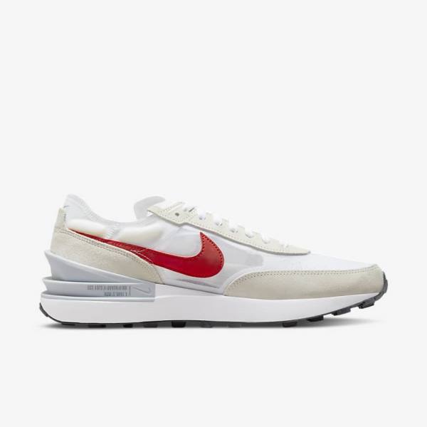 Nike Waffle One Sneakers Herren Weiß Grün Metal Silber Rot | NK783RMQ