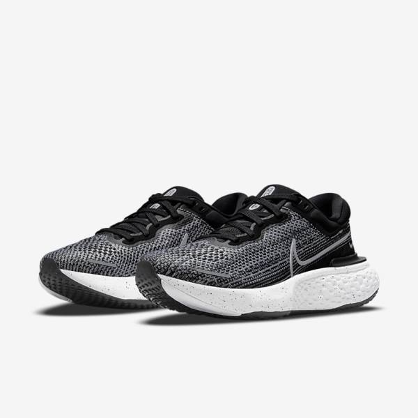 Nike ZoomX Invincible Run Flyknit Straßen Laufschuhe Herren Weiß Schwarz Weiß | NK958XMJ