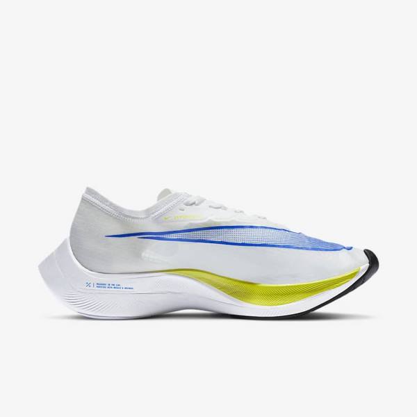 Nike ZoomX Vaporfly NEXT% Straßen Rennfahrer Laufschuhe Damen Weiß Schwarz Blau | NK271YDU