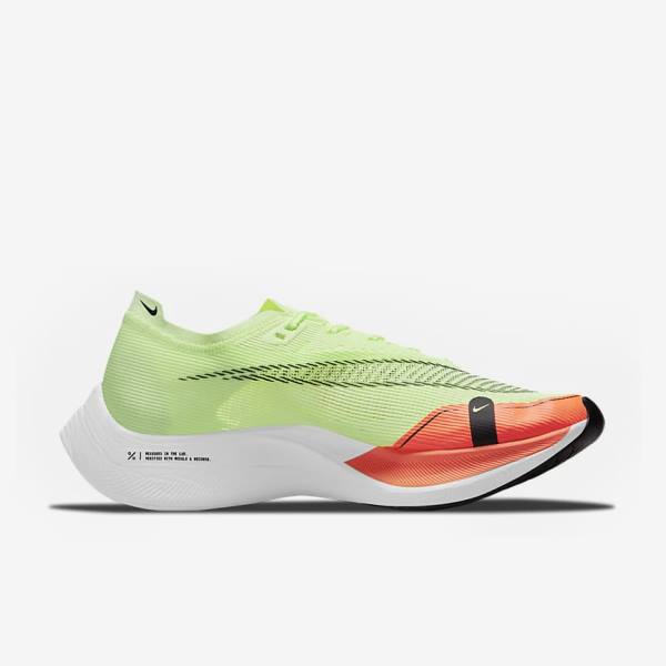 Nike ZoomX Vaporfly Next% 2 Straßen Rennfahrer Laufschuhe Herren Orange Schwarz | NK140JKL