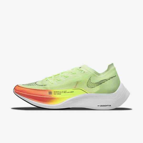 Nike ZoomX Vaporfly Next% 2 Straßen Rennfahrer Laufschuhe Herren Orange Schwarz | NK140JKL