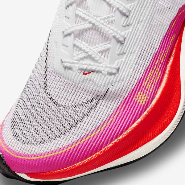 Nike ZoomX Vaporfly Next% 2 Straßen Rennfahrer Laufschuhe Damen Weiß Schwarz Schwarz | NK198PEF