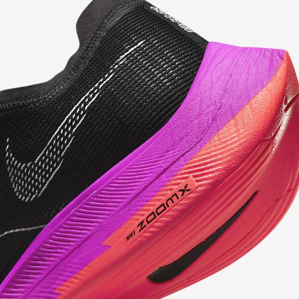 Nike ZoomX Vaporfly Next% 2 Straßen Rennfahrer Laufschuhe Herren Schwarz Lila Grau Rot | NK217LTN