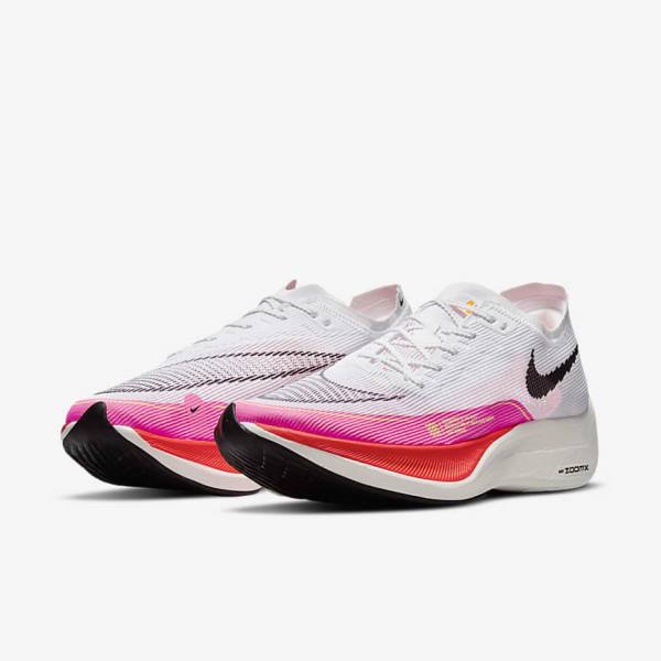 Nike ZoomX Vaporfly Next% 2 Straßen Rennfahrer Laufschuhe Herren Gold Orange Schwarz | NK537RIZ