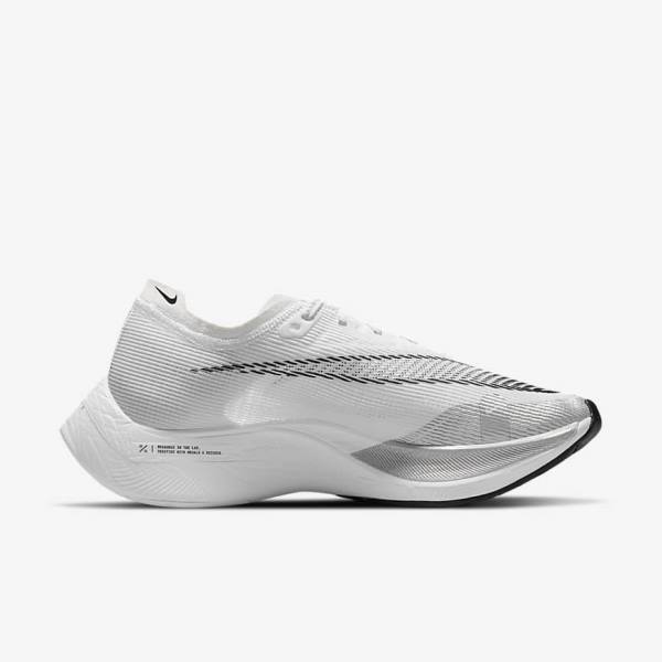 Nike ZoomX Vaporfly Next% 2 Straßen Rennfahrer Laufschuhe Damen Weiß Gelb Blau | NK541HJM