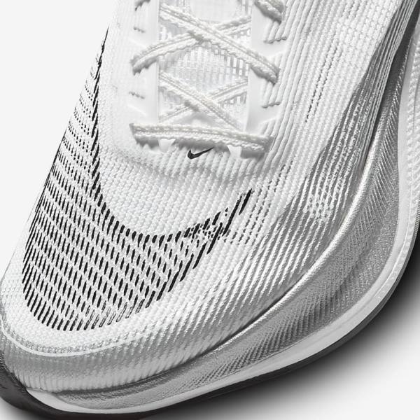 Nike ZoomX Vaporfly Next% 2 Straßen Rennfahrer Laufschuhe Damen Weiß Gelb Blau | NK541HJM