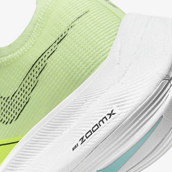 Nike ZoomX Vaporfly Next% 2 Straßen Rennfahrer Laufschuhe Damen Schwarz Metal Gold Weiß | NK614GIL