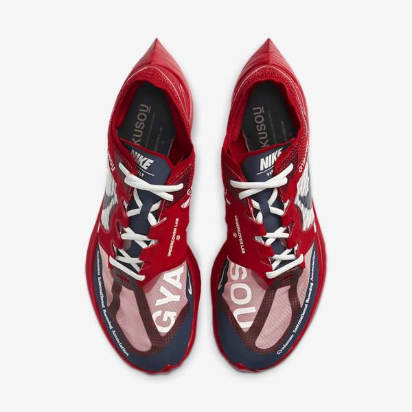 Nike ZoomX Vaporfly Next% x Gyakusou Sneakers Damen Rot Blau | NK497NBP