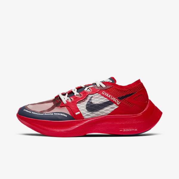 Nike ZoomX Vaporfly Next% x Gyakusou Sneakers Damen Rot Blau | NK497NBP