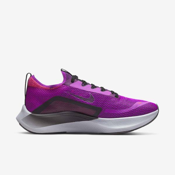 Nike Zoom Fly 4 Straßen Laufschuhe Damen Weiß Grün Platin | NK248XJH