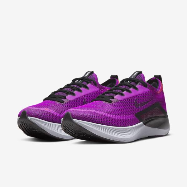 Nike Zoom Fly 4 Straßen Laufschuhe Damen Weiß Grün Platin | NK248XJH